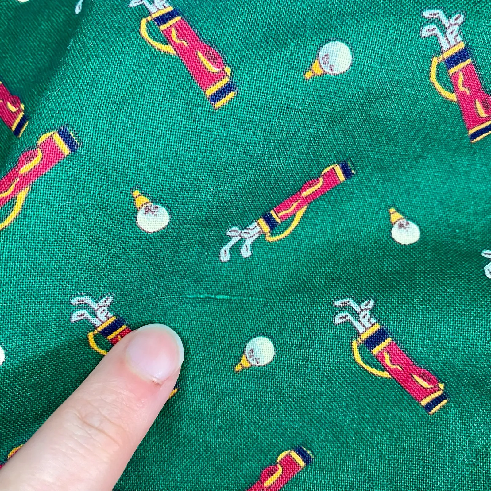 Vera Bradley Vintage Reversible Blue Green Golf Bomber Jacket Womens Large - Image 14