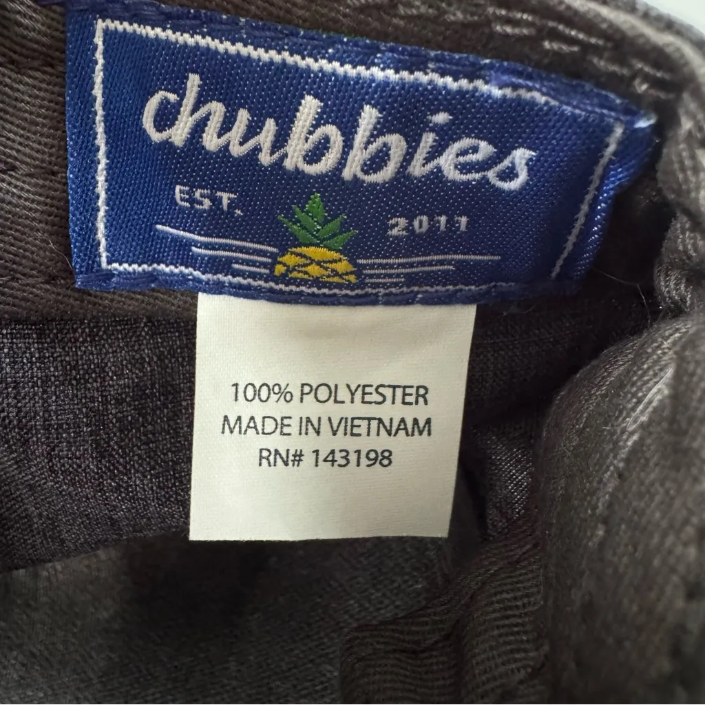 Chubbies NEW  The Teal Pineapple Performance Hat Gray Snapback Hat - Image 5