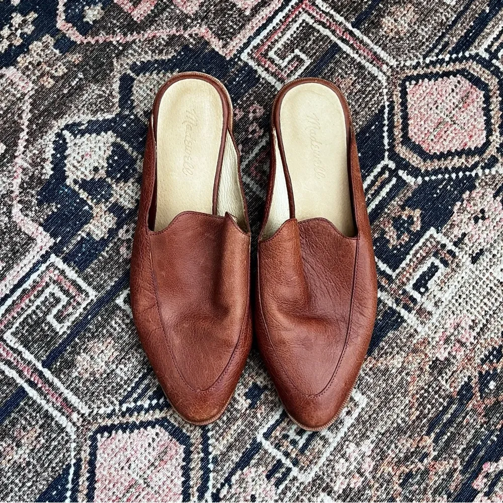 Madewell The Frances Loafer Mule in Brown Leather 8.5 - Image 3
