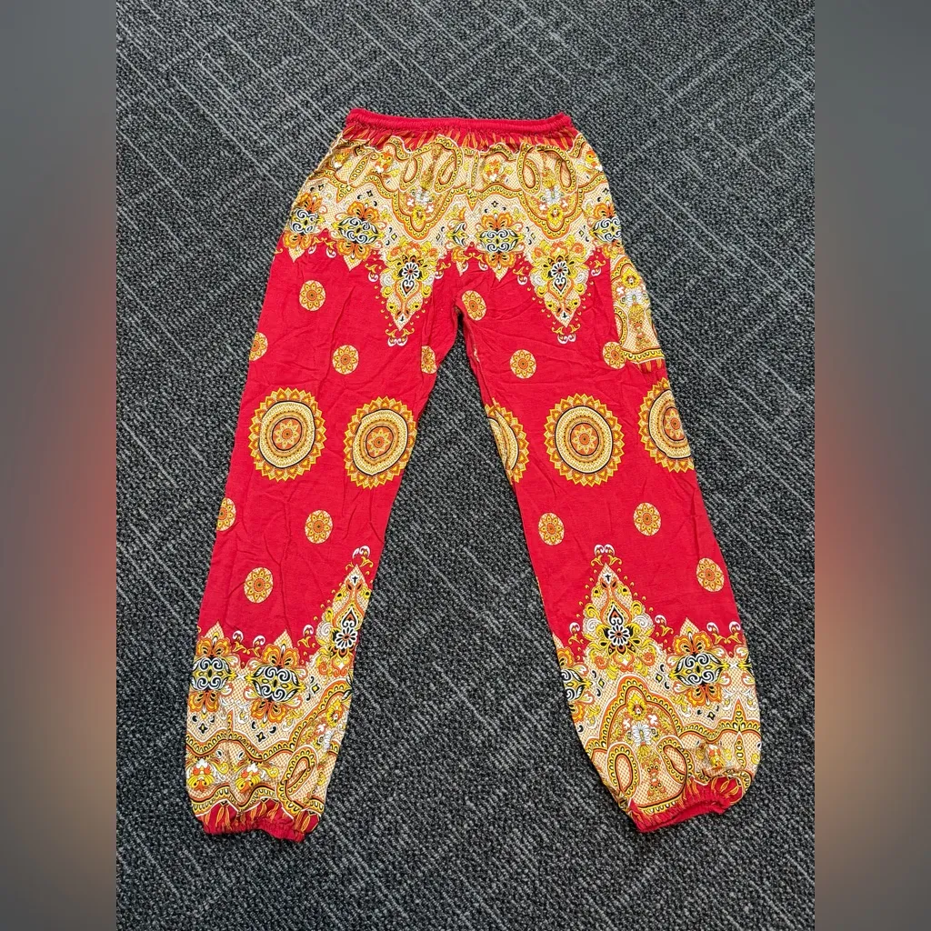 Earthbound Trading Co. Red Casual Pants Large - Image 3
