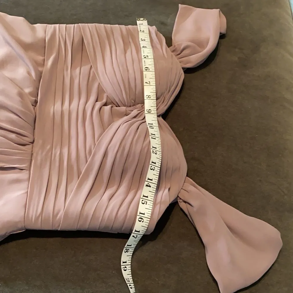 Women’s Full Length Chiffon Bridesmaid Party Prom Dress Leg Slit Size 10 - Image 12