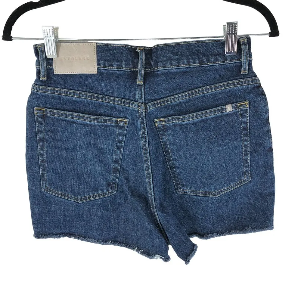Everlane Womens The Way-High Jean Short Washed Midnight Cut Off 25 - Image 4