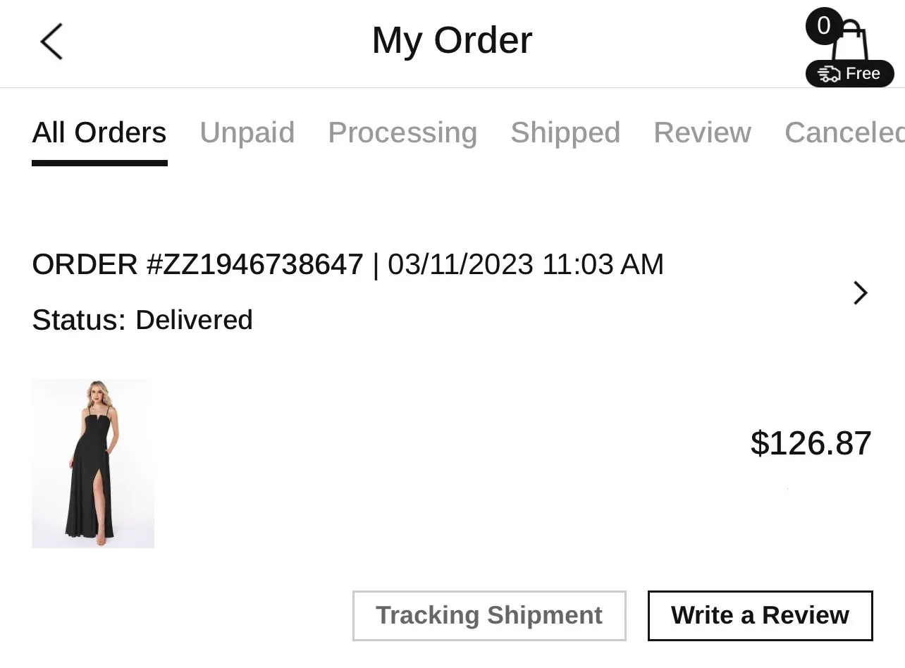 Black Formal Dress (read description for sizing) - Image 7