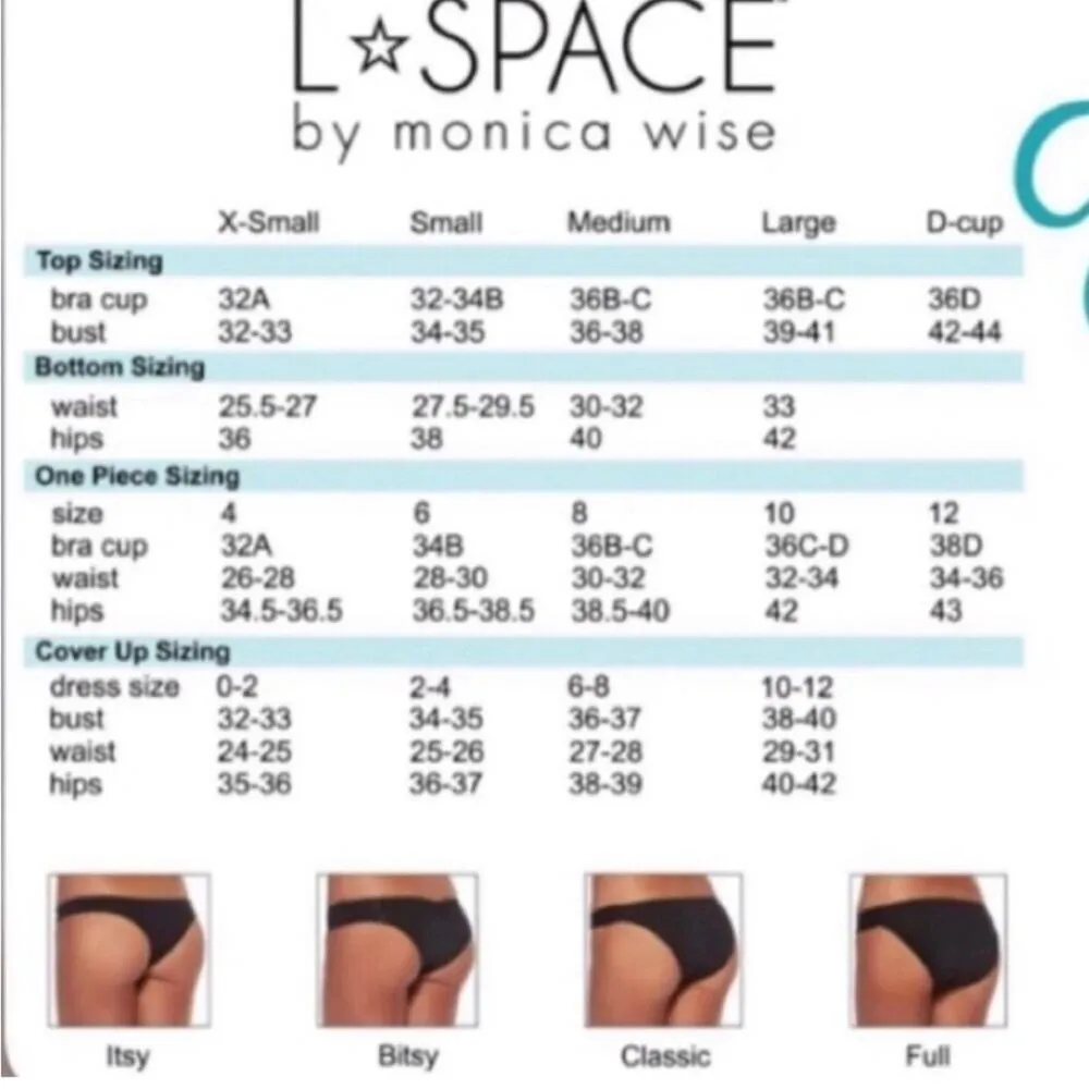 L*Space Dani Colorblock Full Bikini Bottom in Slate Pool Medium NWT - Image 7