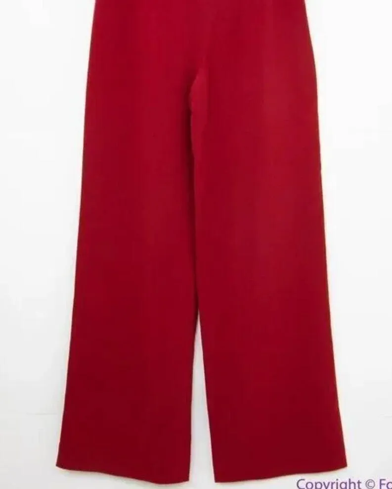 NEW white house black market Wine Red Convertible Strapless SplitLeg Jumpsuit, 2 - Image 8
