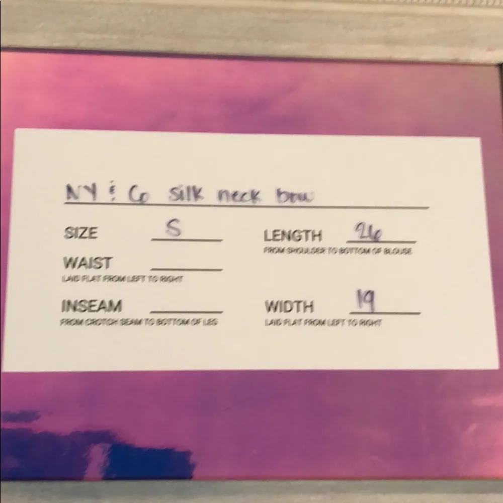 New York & Company NWOT tank top with silk bow Pink - Image 3