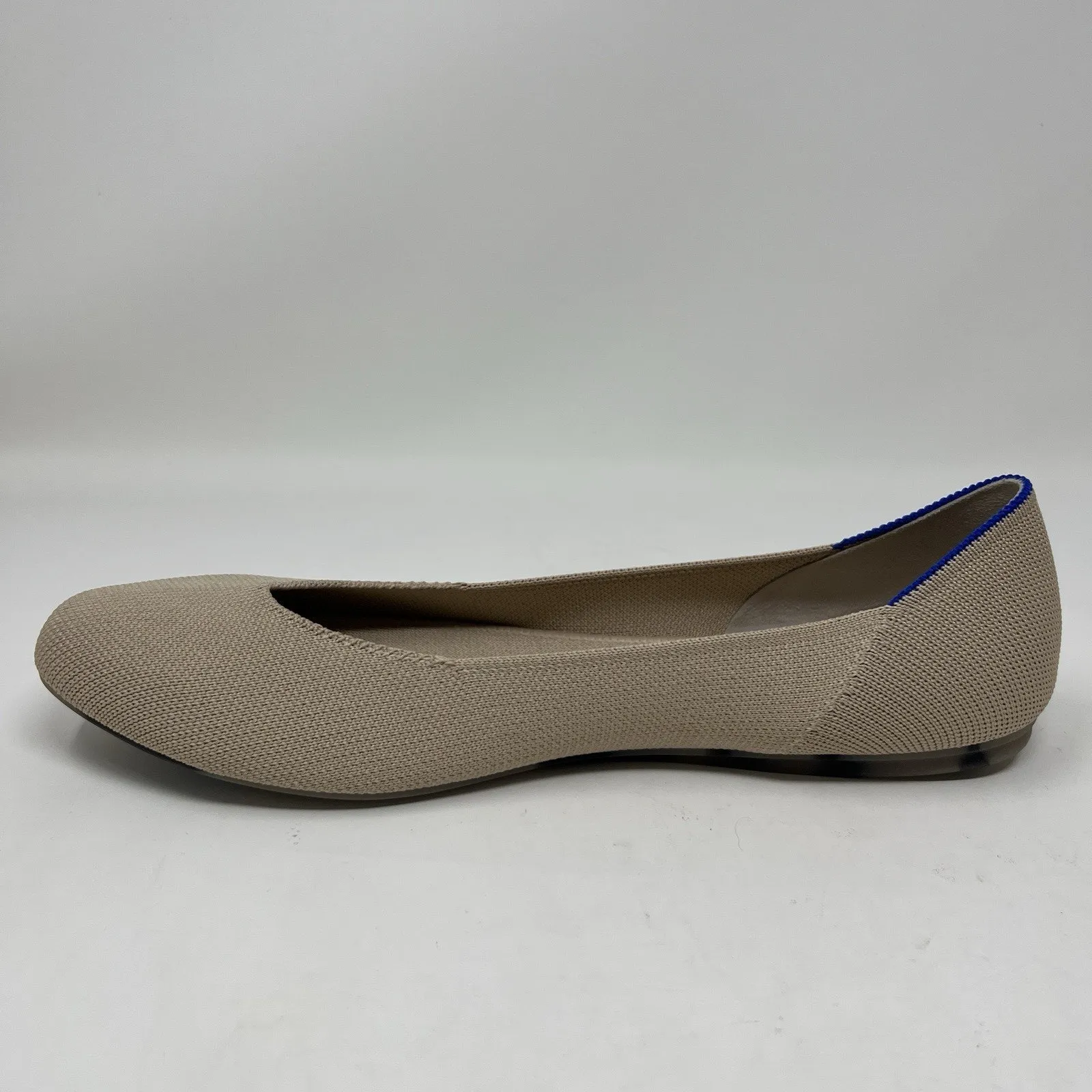 Rothy’s The Flat Round Toe‎ Ecru Beige Slip On Knit Flats Shoes Women’s Size 12 - Image 8