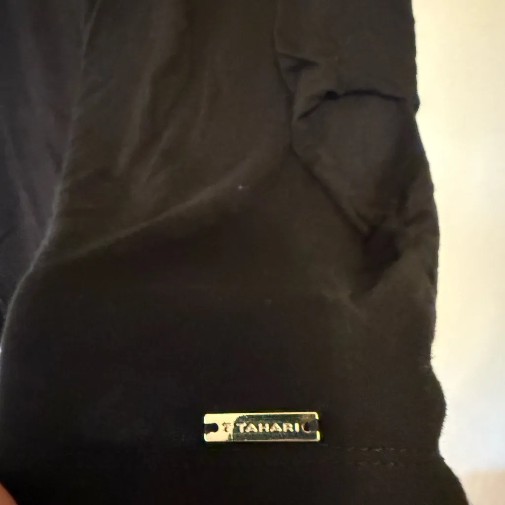 Tahari Long Sleeve Black Shirt - Image 3