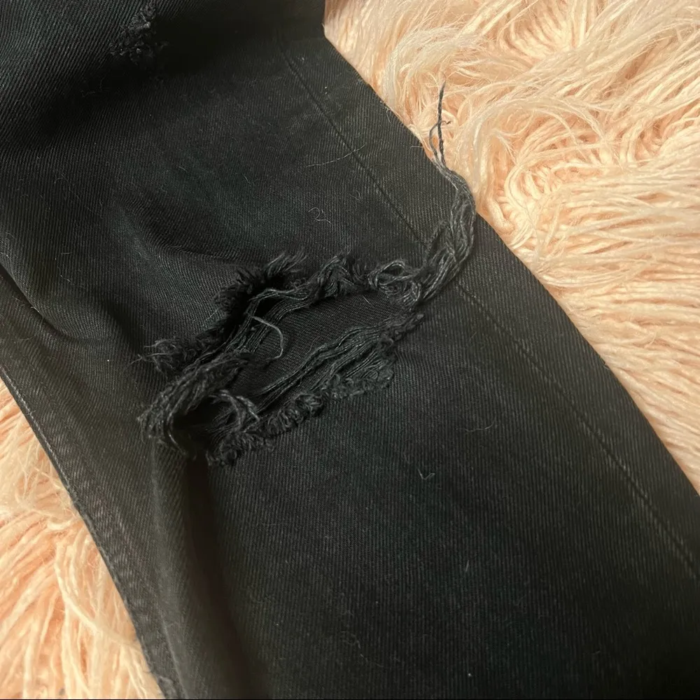 Agolde Black Wash Jeans - Cherie High Rise - Image 6