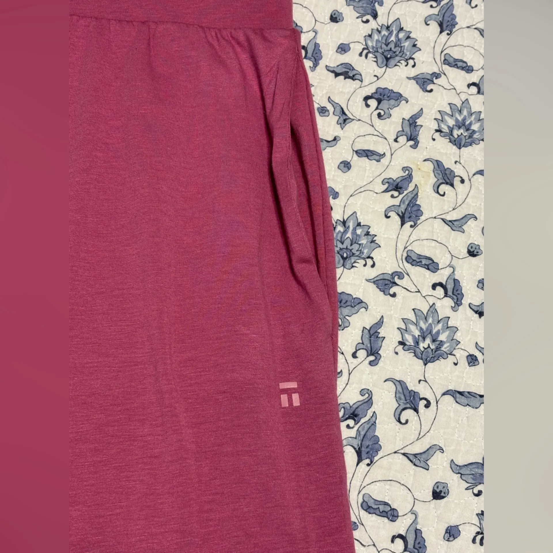 Tommy John women’s Mauve pink Lounge Pants Culotte style, Size Large NWT - Image 5