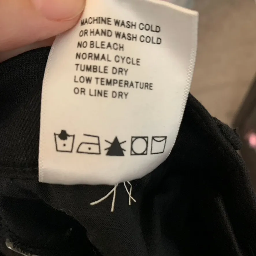 Driftwood Jackie Lace Hem Black Skinny High Rise Stretch Jeans Women's Size 28 - Image 12