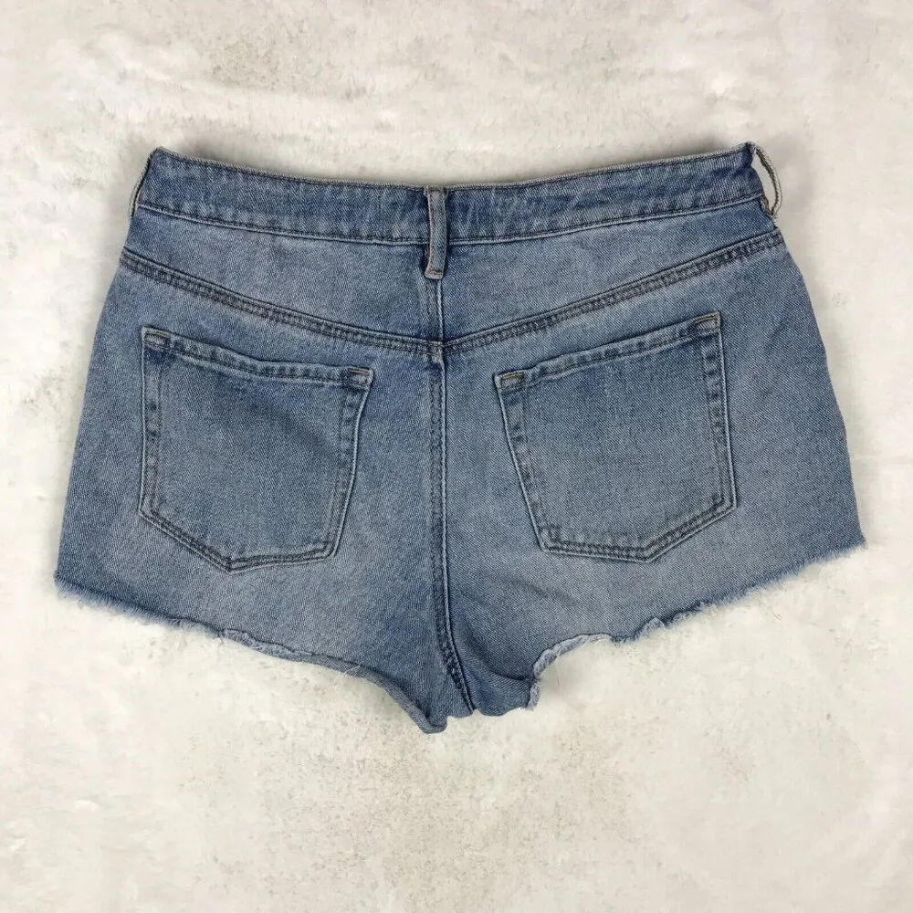 PACSUN High-Rise Cut-off FESTIVAL Denim Jean Shorts 29 - Image 6