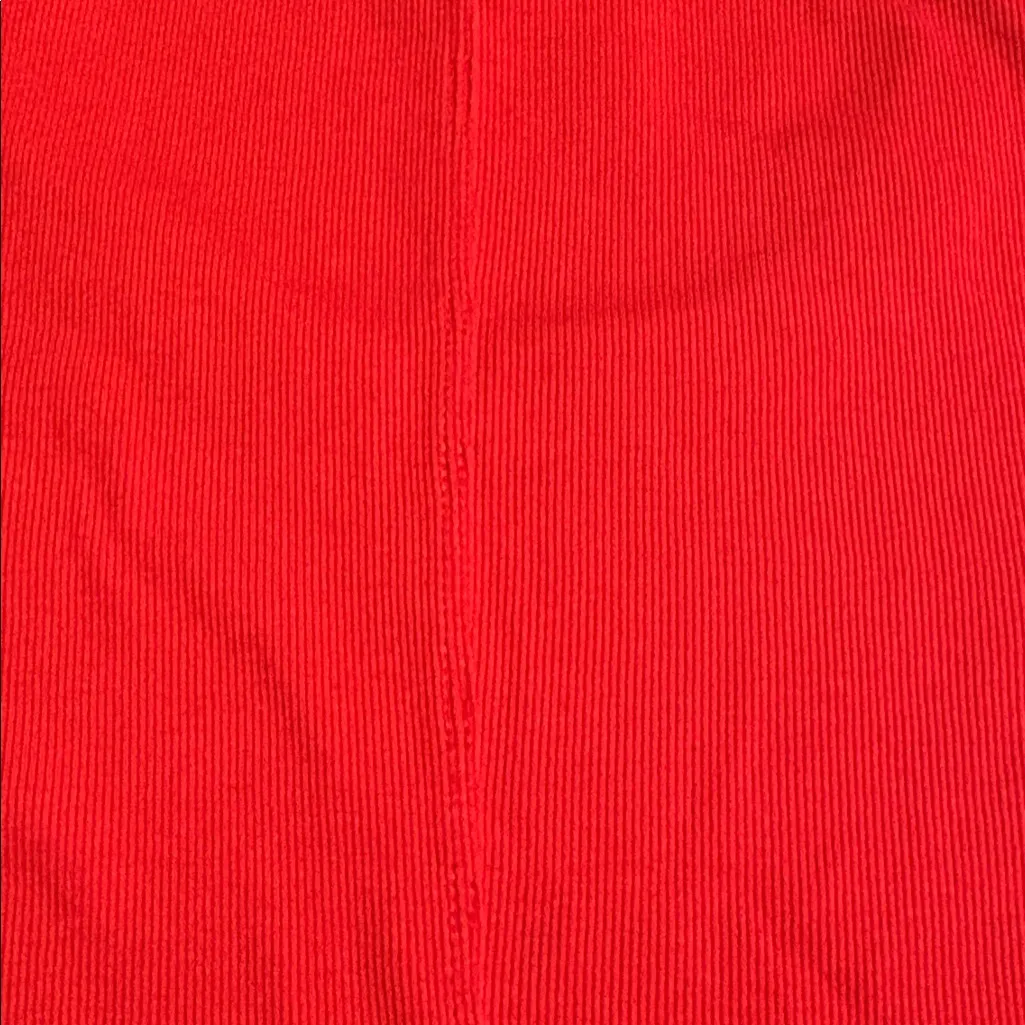 Madewell women’s Cotton Ribbed Scoopneck Tee stretchy red Size XS NWT - Image 7