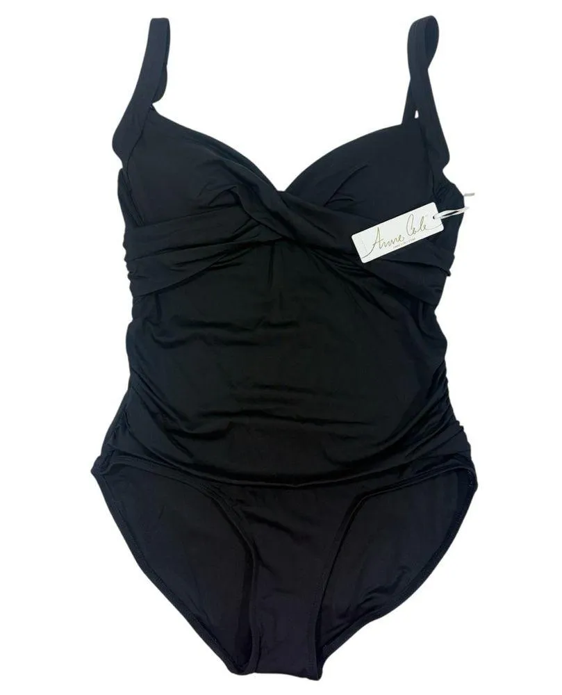 Anne Cole $88 Women's Live In Color Underwire Surplice One Piece Swimsuit 8 M - Image 2