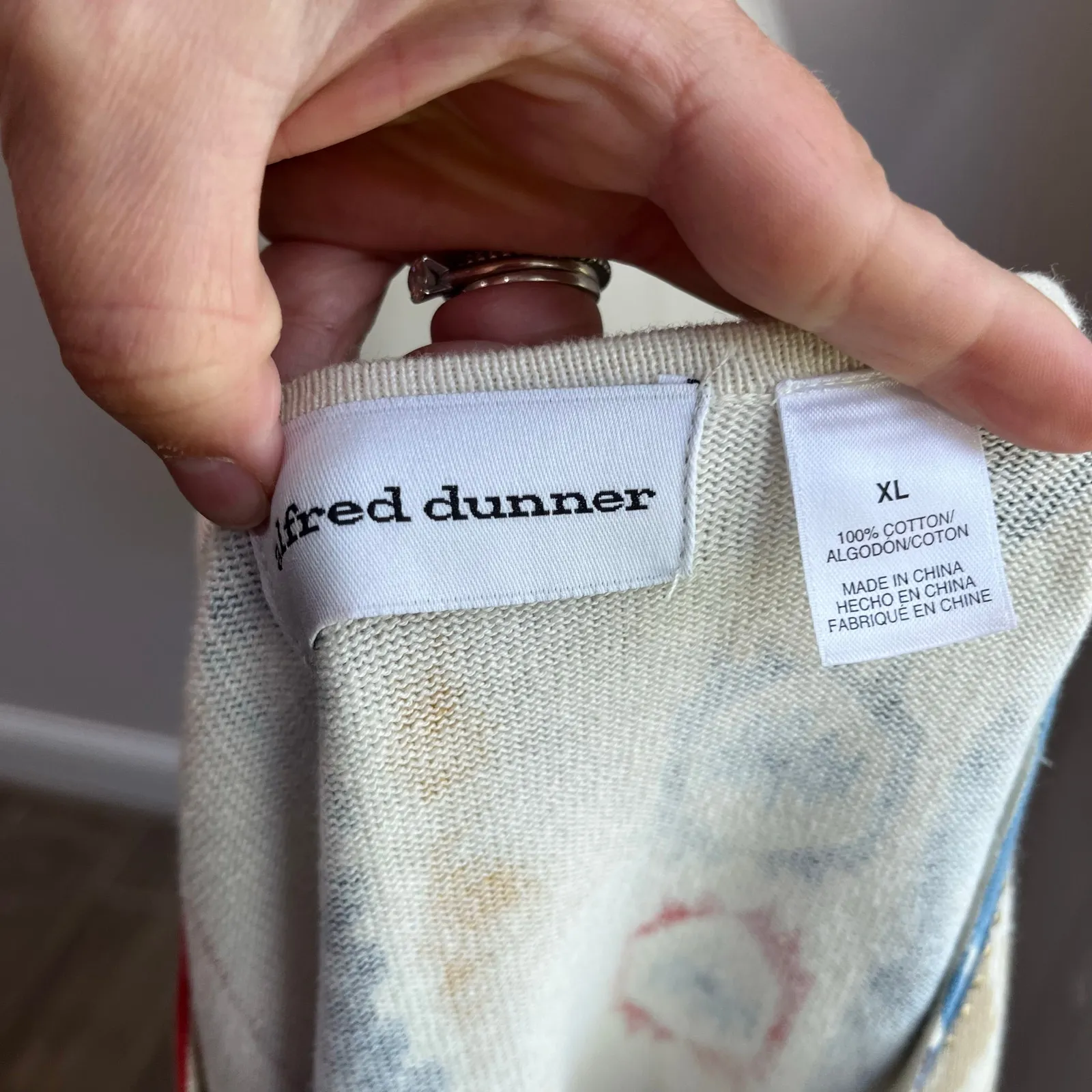 Alfred Dunner Pullover Crewneck Southwestern Embellished Collar Fall Size XL - Image 7