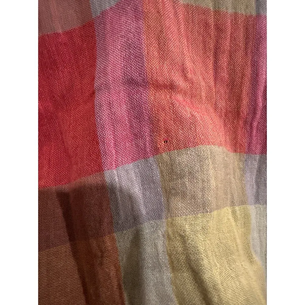 ace & jig Dani V Neck Cotton Plaid Midi Dress Size Small Wish - Image 13