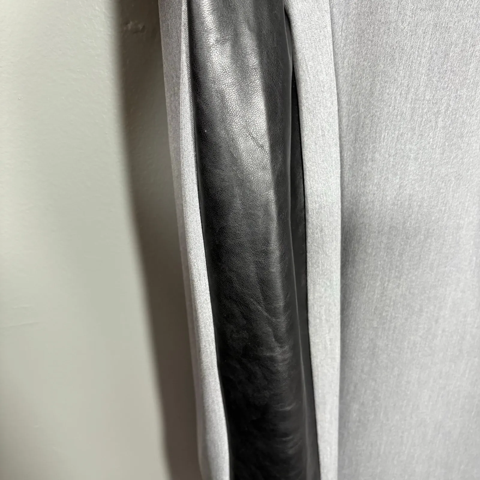 Eloquii Premier Gray & Black Leather Trim Career Dress - 24 - Women's Plus Size - Image 4