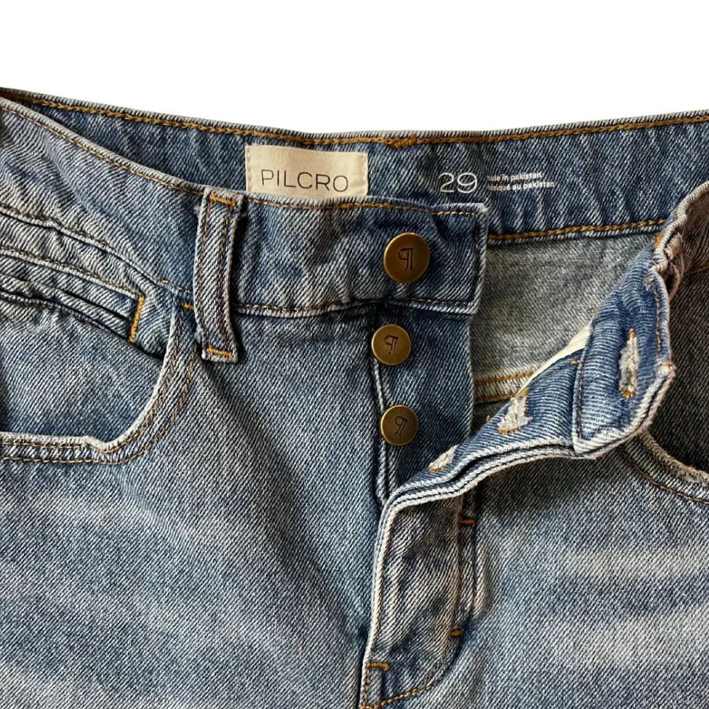 PILCRO Classic Blue Denim Women's Shorts - Image 2