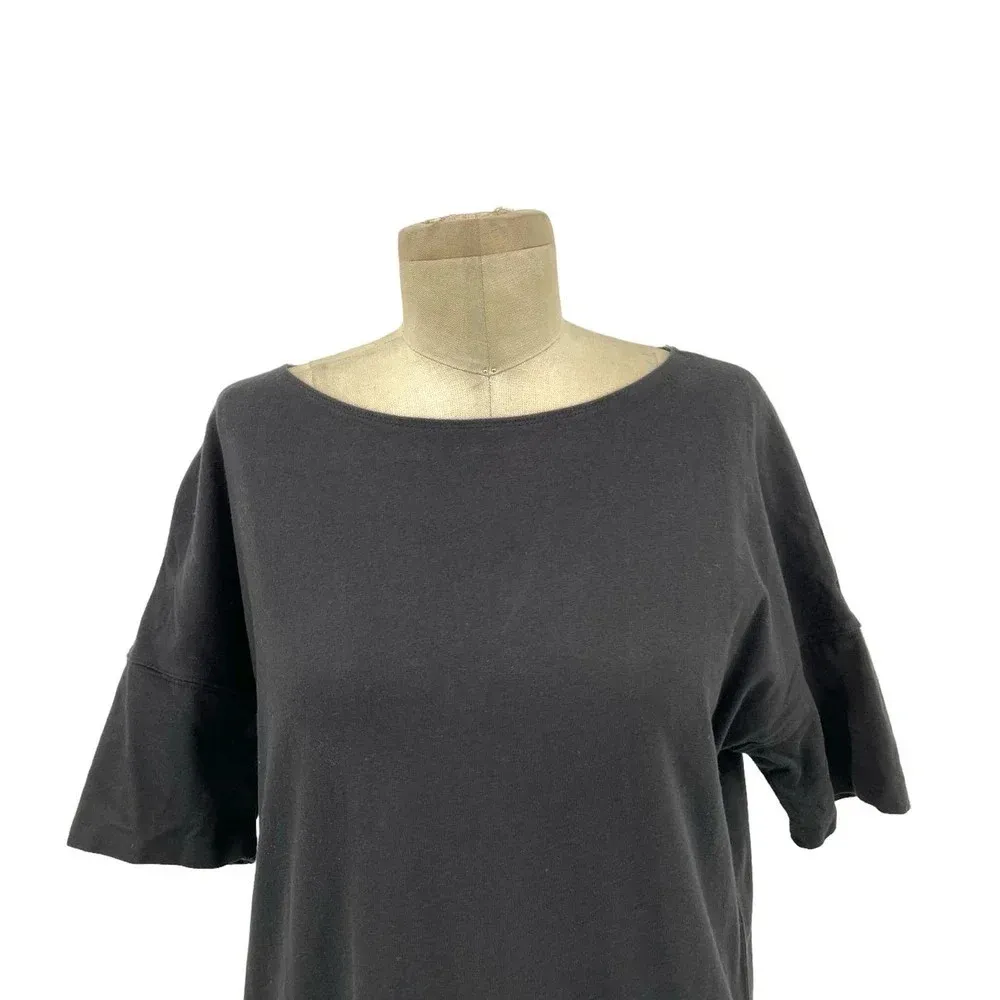 Aritzia Wilfred Free 100%‎ Cotton Black T-shirt Dress Size XS - Image 2