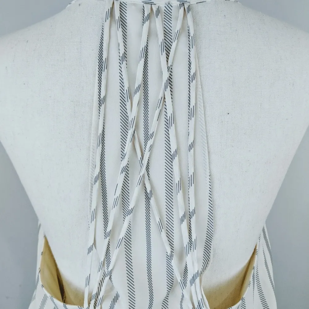 NWT‎ Haute Hippie Womens Mirage Striped Mini Dress Size M Sleeveless Drop Waist - Image 7