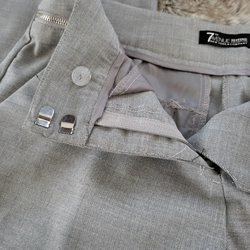 New York & Company 7th Avenue Suiting Collection Straight Leg Zipper Pocket Pant - Image 5