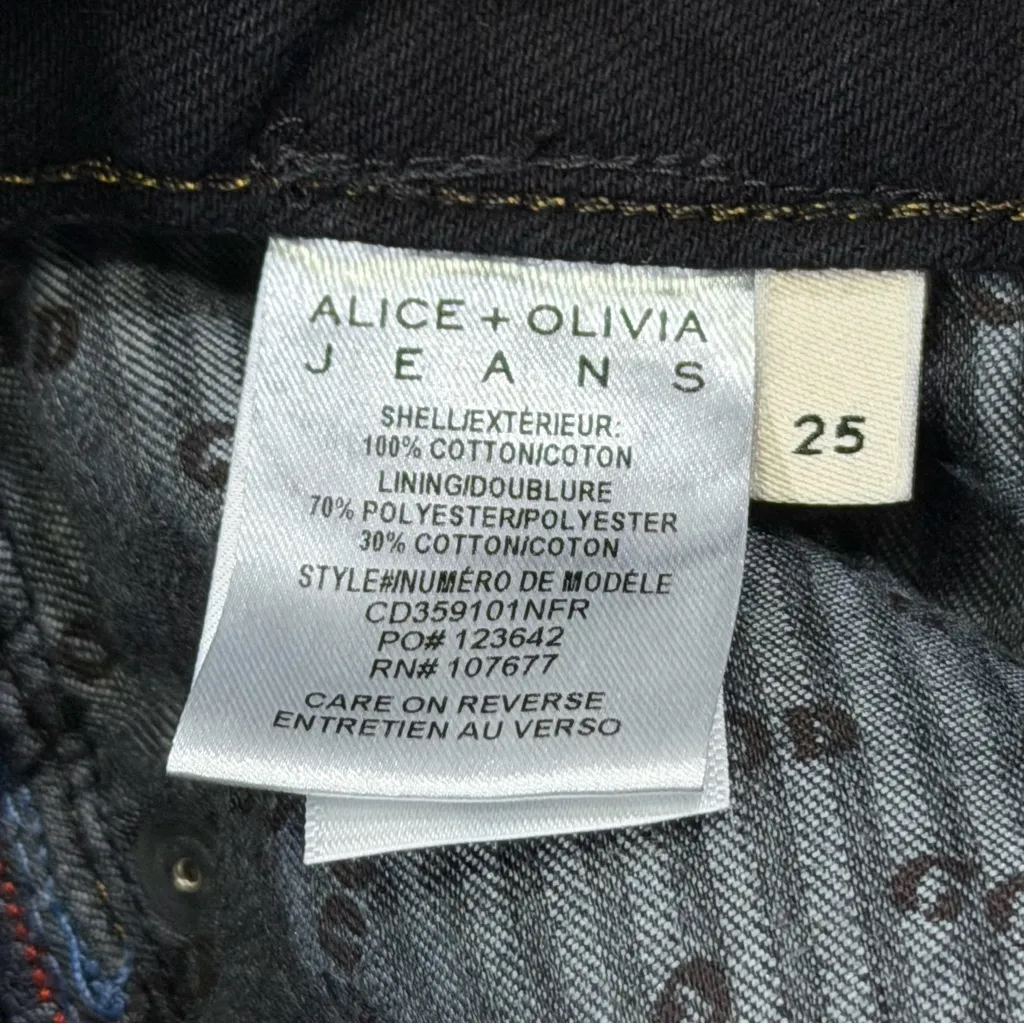 Alice + Olivia 25 Night Fever Good High Rise 5 Pocket Denim Skirt Designer Lux - Image 4