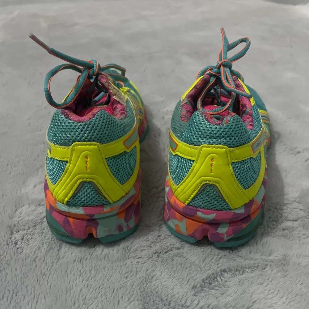 ASICS Gel-Frantic 7 Neon Size 7 - Image 4