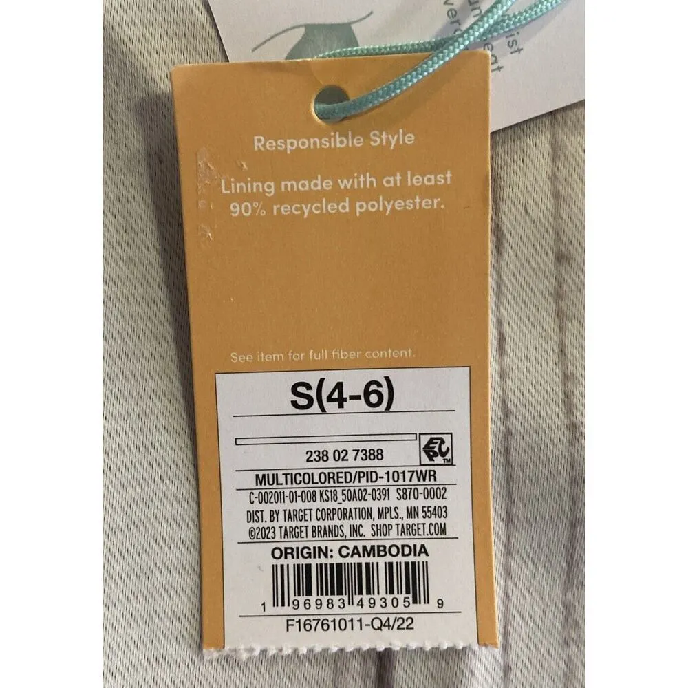 Kona Sol High Waist Coverage Bikini Bottom Tropical Print Women’s S - Image 5