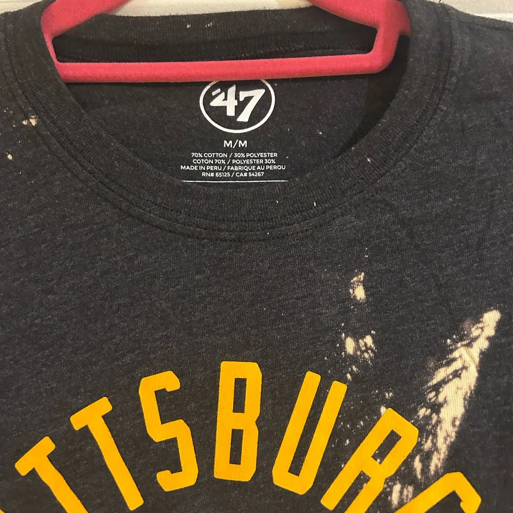 Vintage 47 Black and Gold Pittsburgh Steelers Tee - Image 3