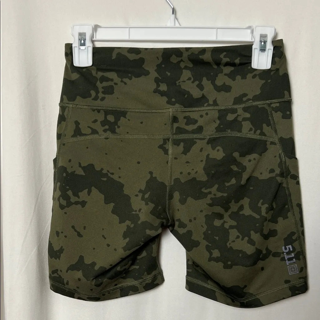 5.11 Tactical Women's PT-R Green Camouflage Eliza Short Size XS - Image 5