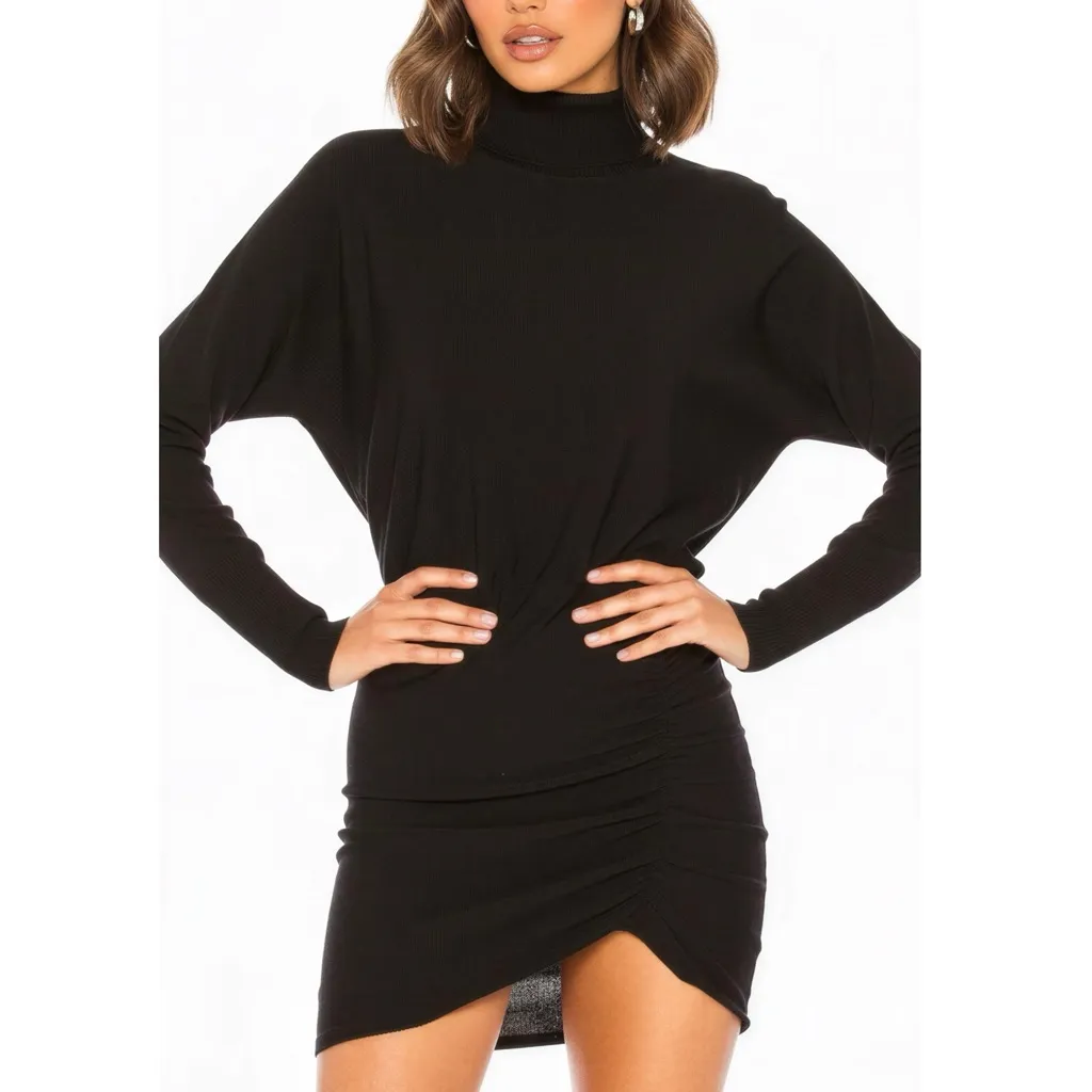 LOVERS + FRIENDS Kiana Sweater Dress, Black, Small - Image 2
