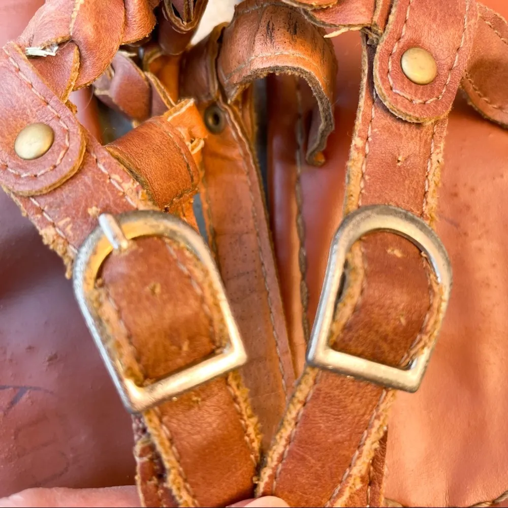 Cathy Jean Light Brown Braided Sandals - Image 3