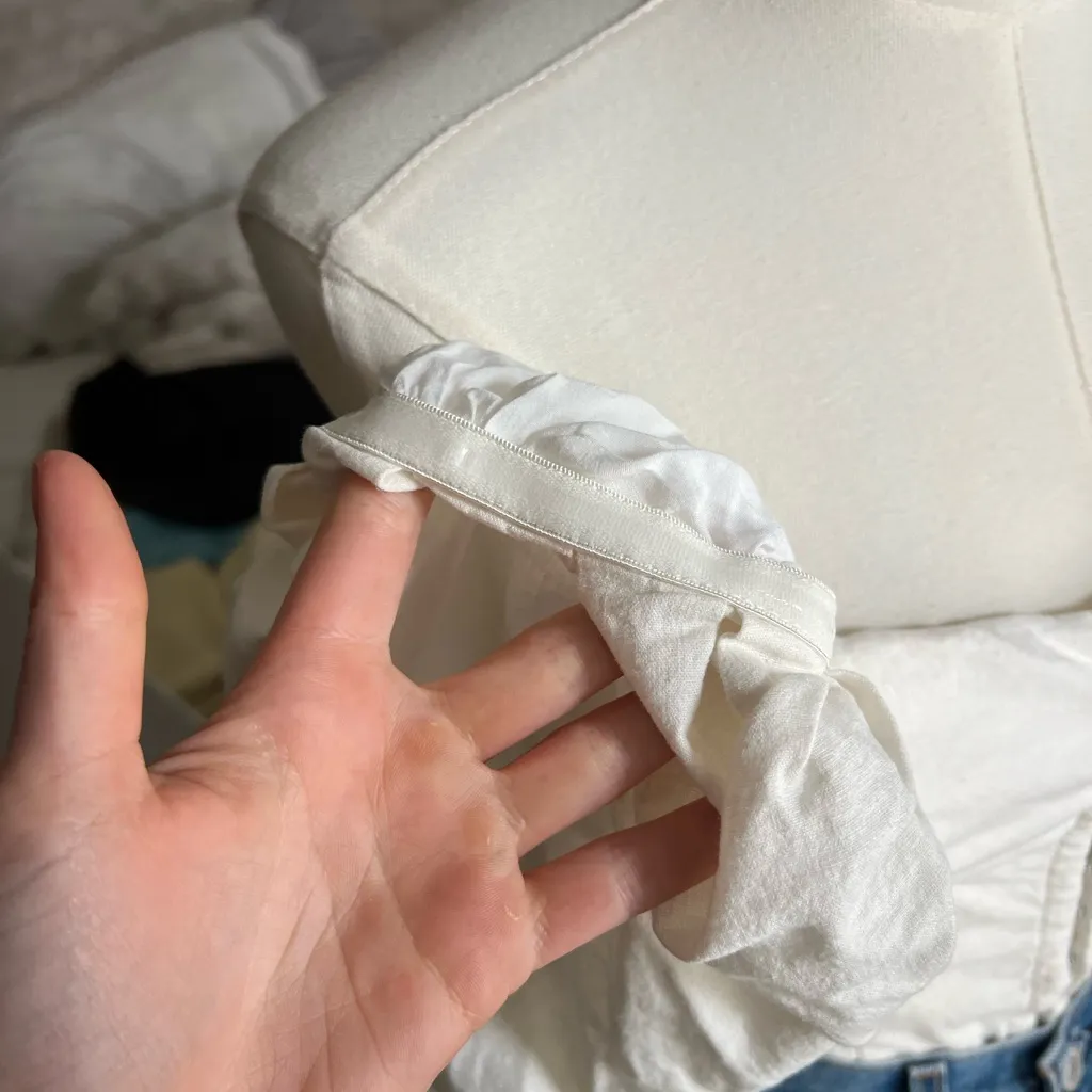 LPA  White Puff Sleeve Blouse - Image 3