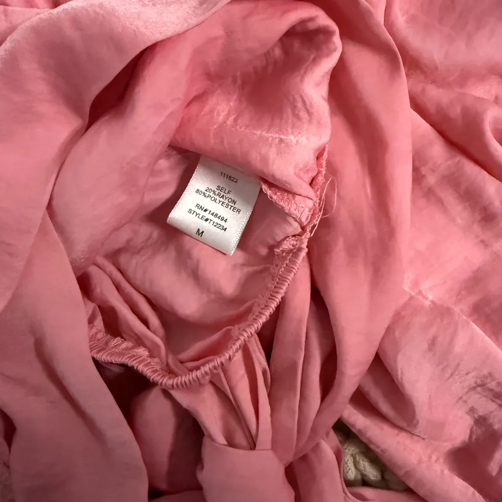 Windsor  Coral Off-Shoulder Blouse with Tie-Front - Image 7