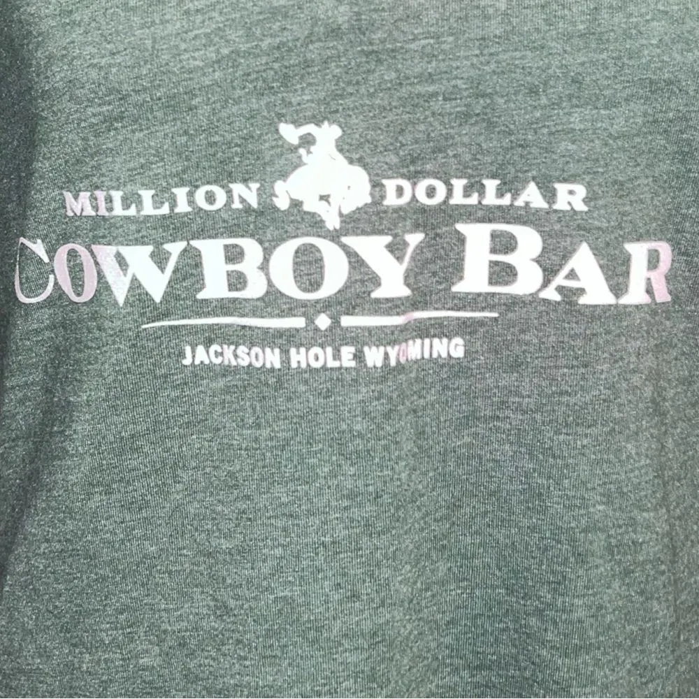 Ouray green cowgirl wearing tee! - Image 4