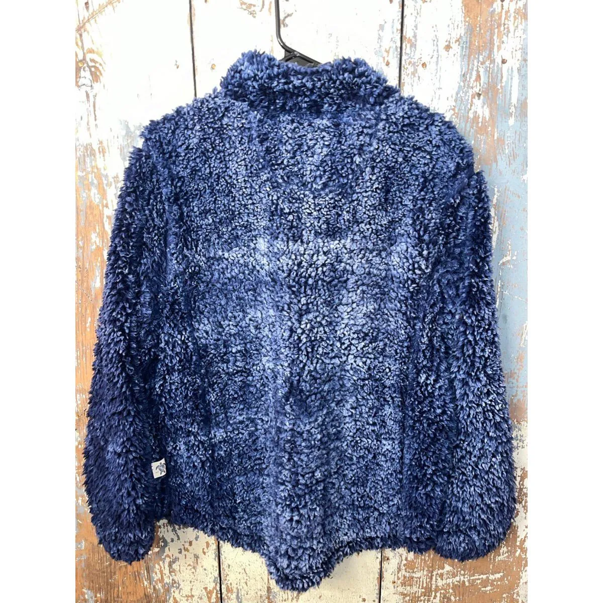 Simply Southern Navy Blue Sherpa 1/4 zip pullover  Large - Image 3