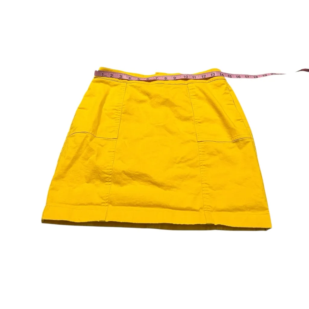 BODEN Helena chino skirt Yellow Size 4 - Image 4