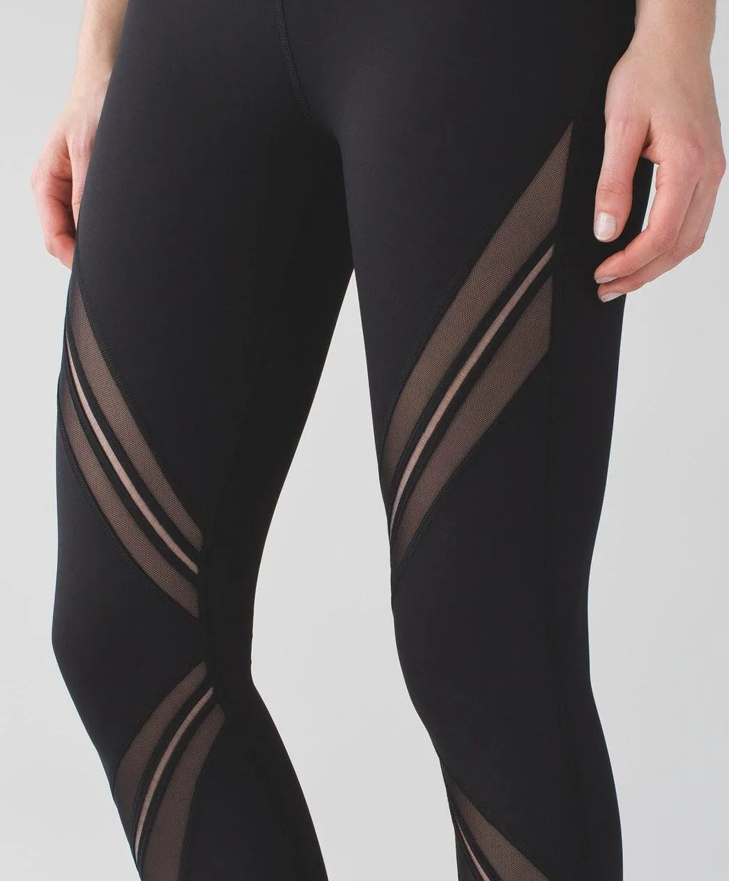 Black Mesh Leggings - Image 3