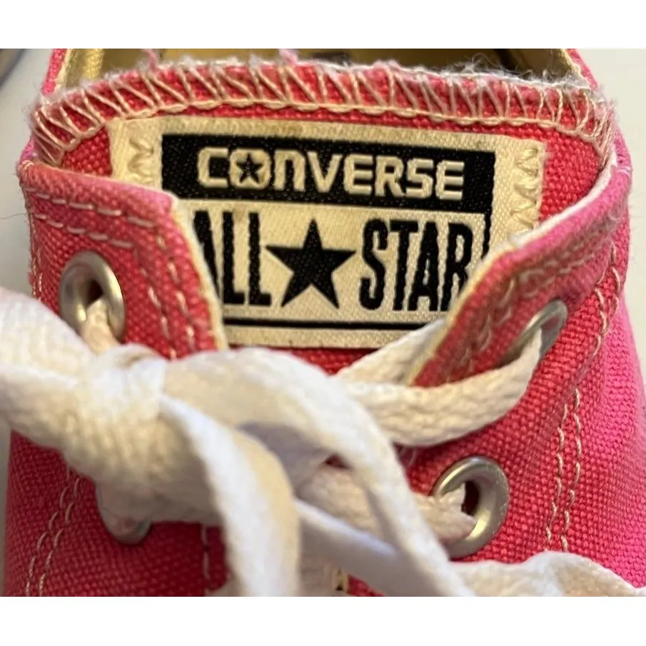 Converse All Star Sneakers Low Top Lace Up Pink Size 10 Women’s - Image 6