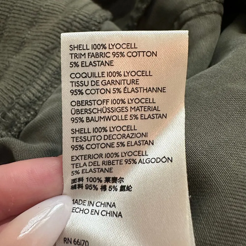 Pilcro Anthropologie army green cargo jogger pants size XS - Image 8