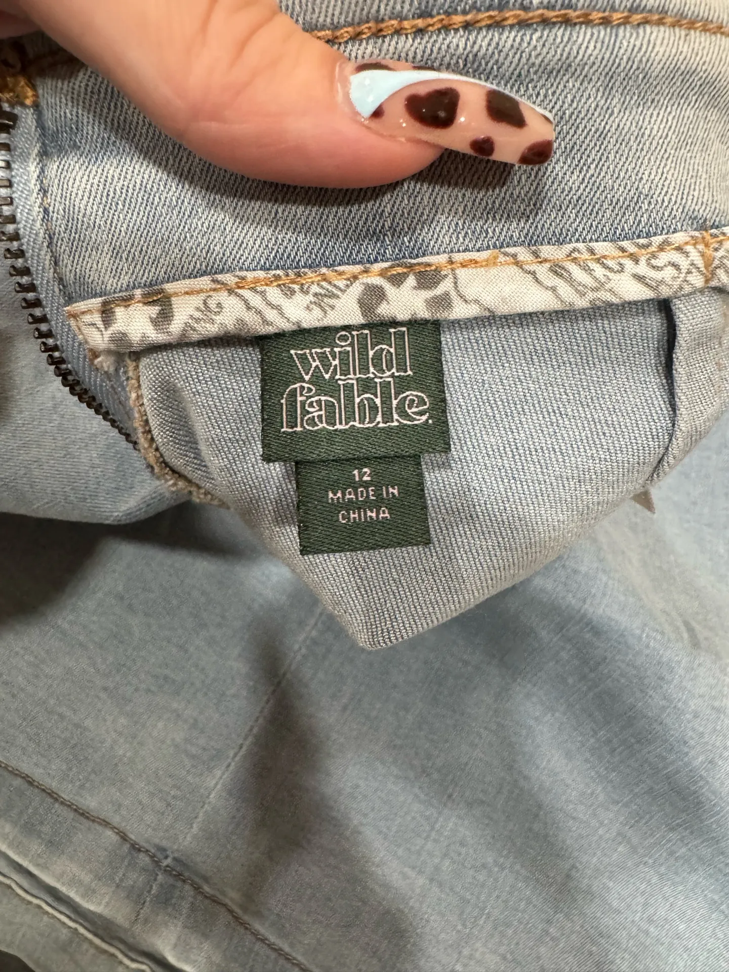 Light Blue Denim Mini Skirt - Image 4