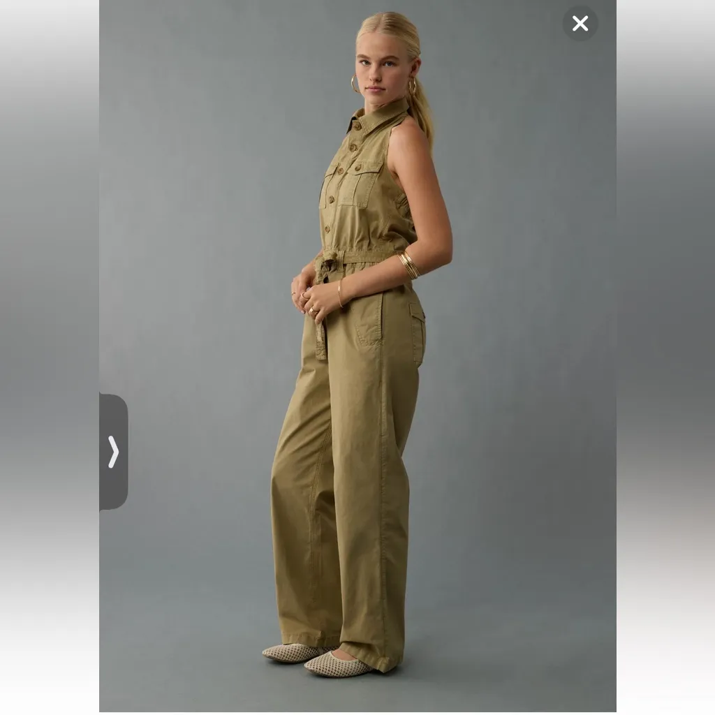American Eagle Outfitters Olive Jumpsuit Size L - Image 12