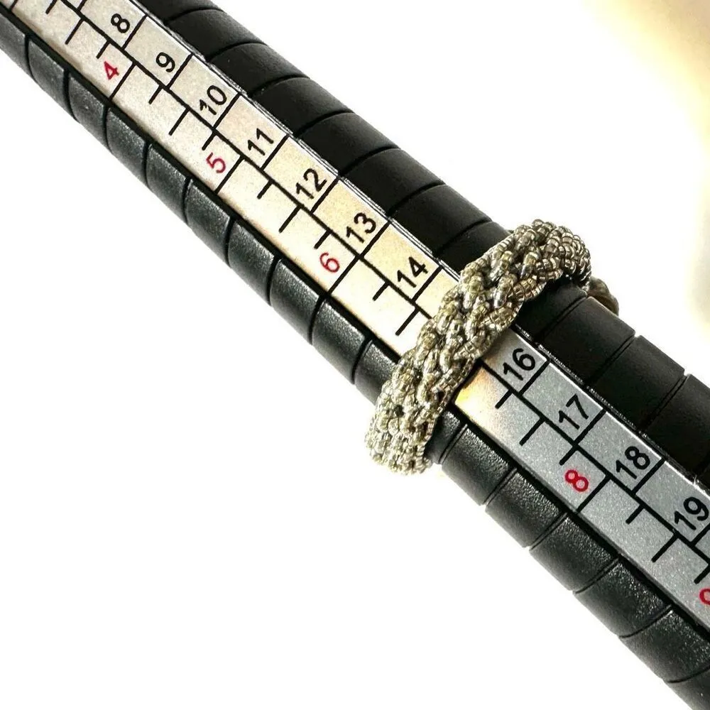 Faux pearl rhinestone cluster ring - Image 7