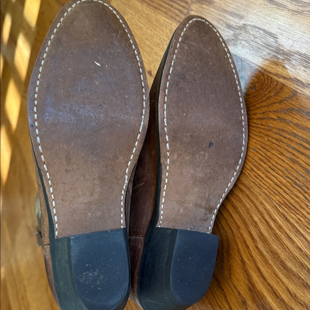 Laredo Tan Western Heeled Boots - Image 9