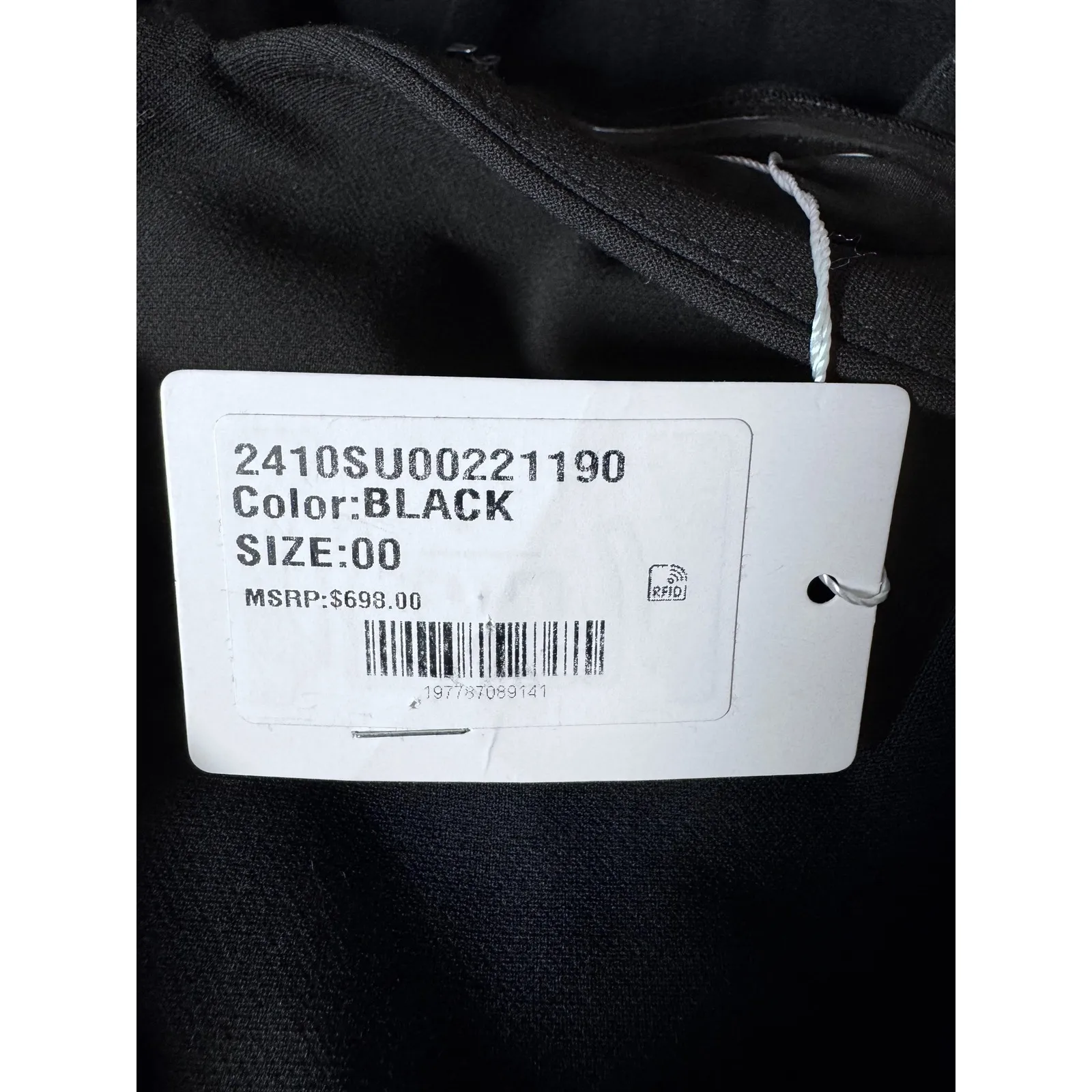 Veronica Beard Black Sweetheart Neckline Sheath Dress Size 00 - Image 10