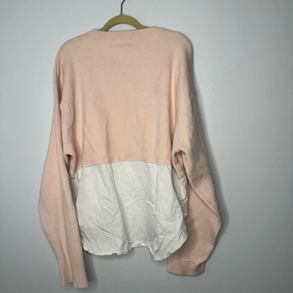 Zara blush pink sweatshirt size medium - Image 6