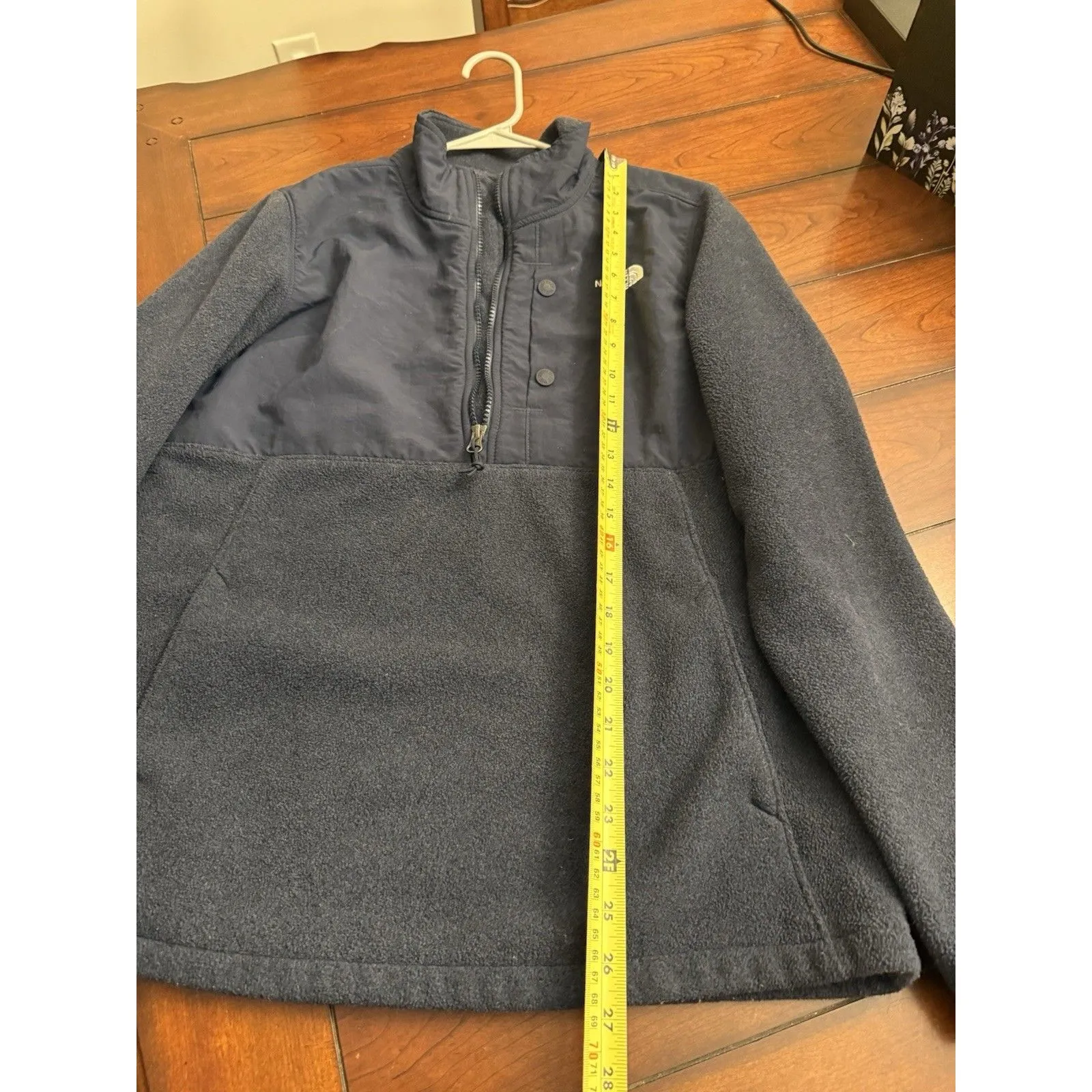 The North Face Quarter Zip Pullover Fleece Pullover Jacket Blue Women's Size‎ L - Image 10