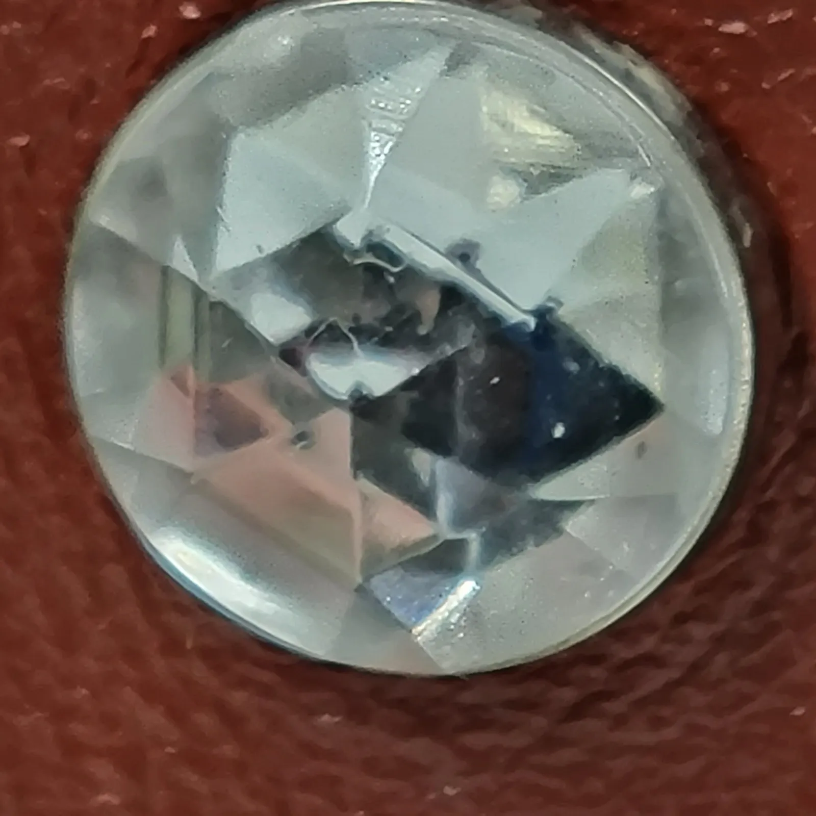 Vintage Yves Saint Laurent Wide Belt S Brown Leather‎ Buckle Rhinestone Rivets - Image 10