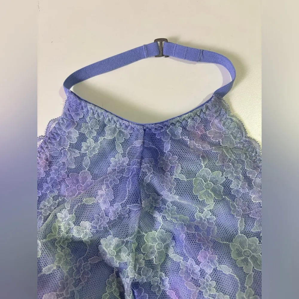 NWT Gilly Hicks Hollister Lavender & Mint Longline Halter  Bralette L - Image 5