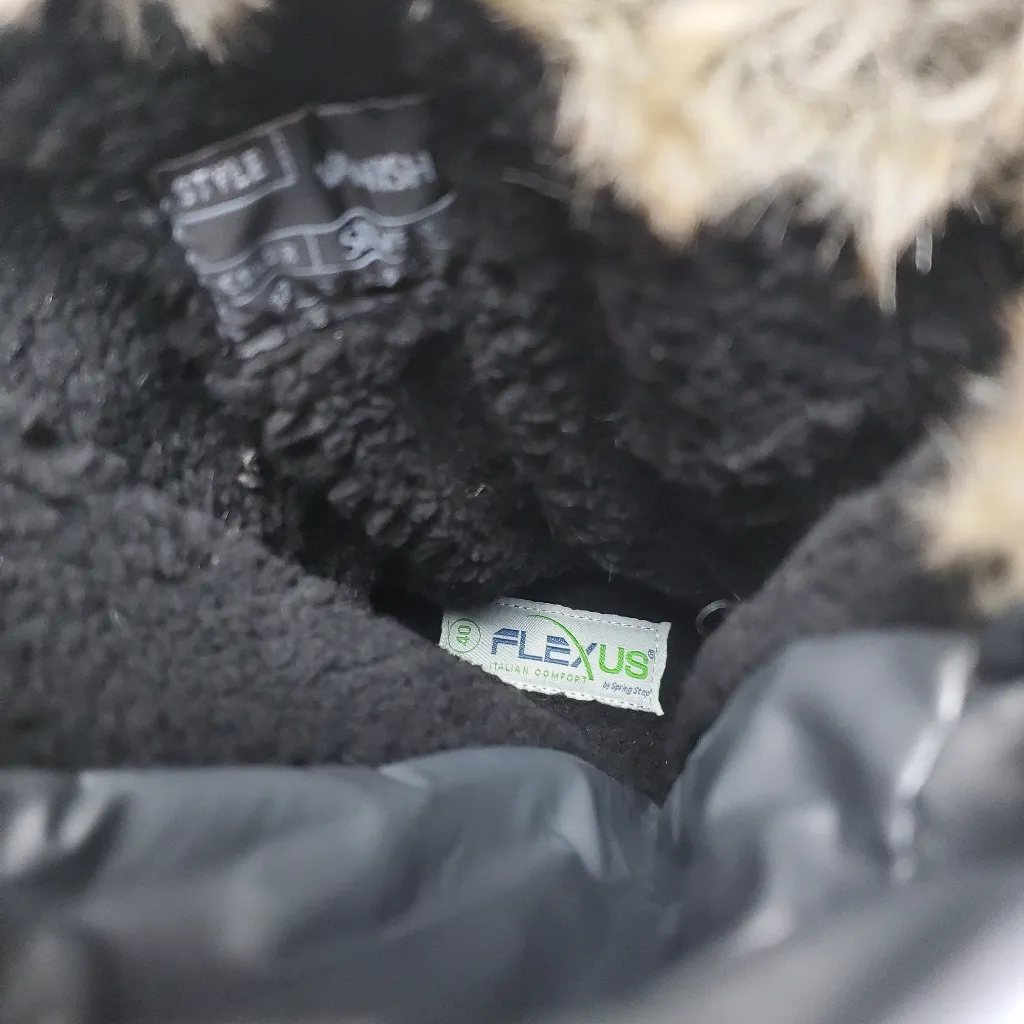 Flexus Spring Step Women's Vanish Quilted Winter Snow Boots Size 9 Silver - Image 12